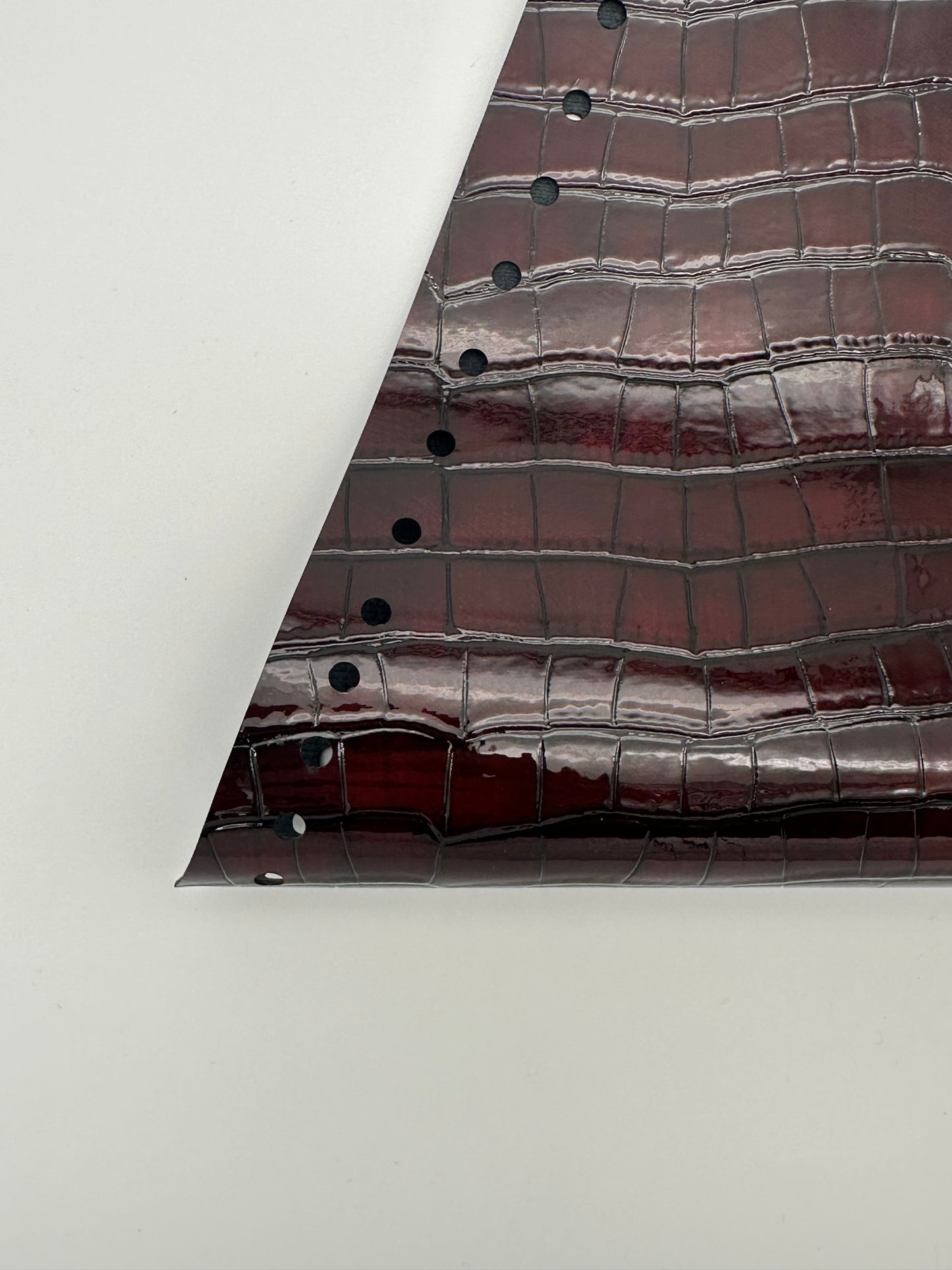 Coccodrillo Rosso Scuro Vernice - Unica Eco Bag