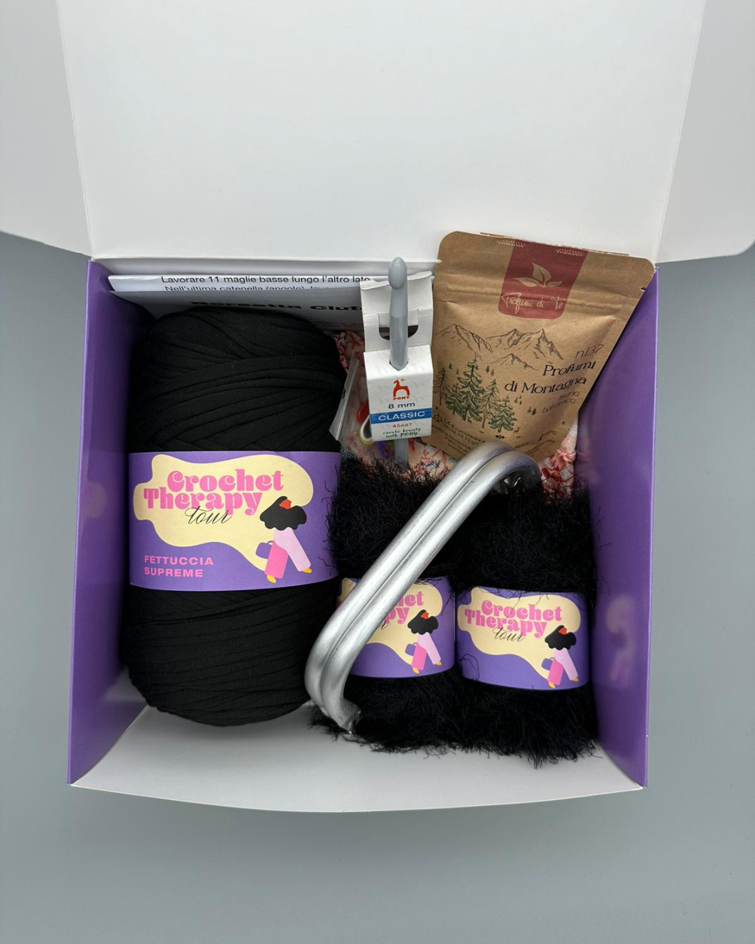 KIT BORSA CLUTCH FLUFFY NERO + VIDEOCORSO CLUTCH