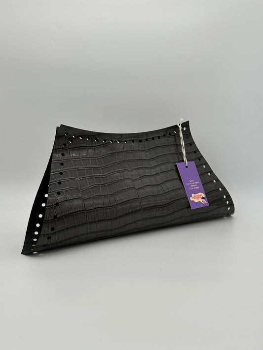 Coccodrillo Grigio Vernice - Unica Eco Bag