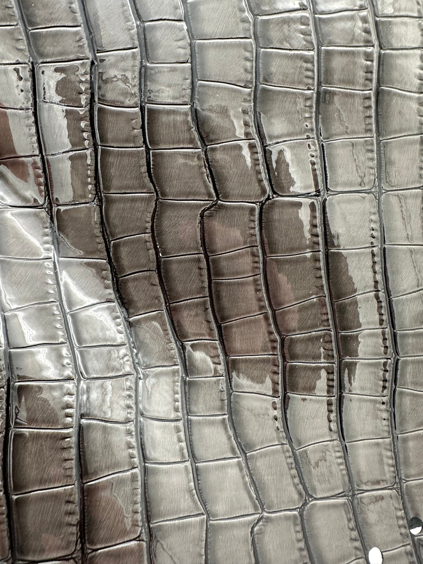 Coccodrillo Grigio Vernice - Unica Eco Bag